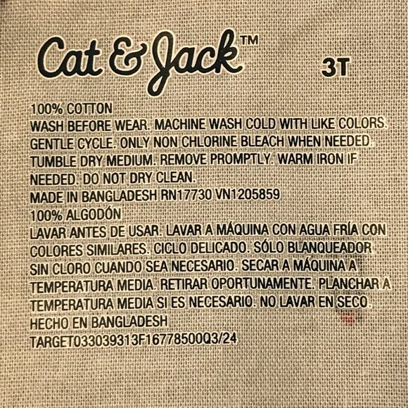 Cat & Jack Boy's 3T White Button Up Long Sleeve All Over Print Christmas Shirt - Picture 9 of 9